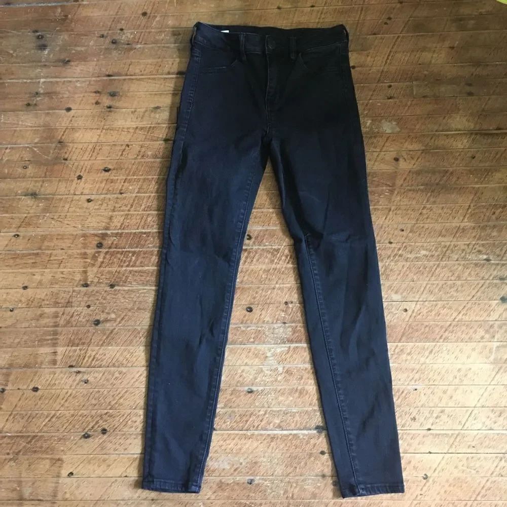 American Eagle black hi-rise 4R jeggings